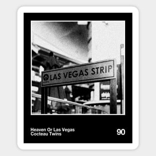 Heaven Or Las Vegas // Minimalist Faded Retro Magnet